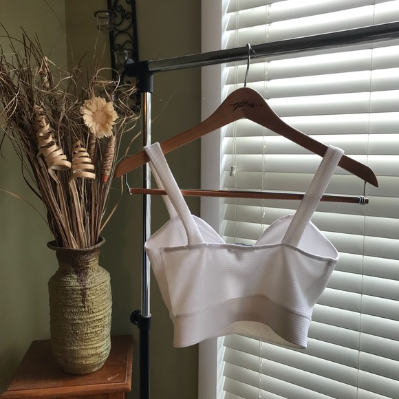 White Crop Top - Picture 2 of 3